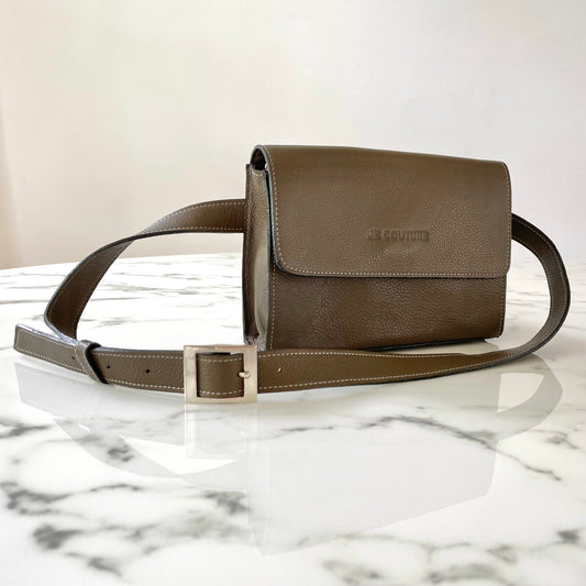 ZoE - Green Olive - fanny pack + clutch + shoulder bag + belt